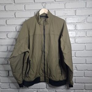 Duluth Trading Windbreaker Jacket‎ Coat Large Green